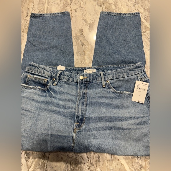 NWT Good American Good Boy
Distressed Indigo Jeans Size 15 - Picture 11 of 11